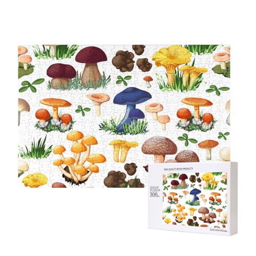 Japanischer Malerei-Pilz,300 Teile Holzpuzzle Familienspiel Puzzles für Erwachsene Teenager Heimdekoration Japanischer Malerei-Pilz,300 Teile Holzpuzzle Familienspiel Puzzles für Erwachsene Teenager Heimdekoration von EgoMed