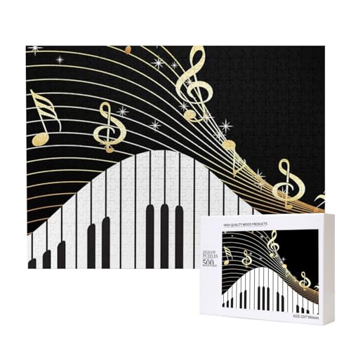 Klaviertastatur Musiknote,500 Teile Holzpuzzle Familienspiel Puzzles für Erwachsene Teenager Heimdekoration Klaviertastatur Musiknote,500 Teile Holzpuzzle Familienspiel Puzzles für Erwachsene Teenager Heimdekoration von EgoMed
