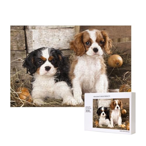 Kleine Welpen des Cavalier King Charles Spaniel,300 Teile Holzpuzzle Familienspiel Puzzles für Erwachsene Teenager Heimdekoration Kleine Welpen des Cavalier King Charles Spaniel,300 Teile Holzpuzzle Familienspiel Puzzles für Erwachsene Teenager Heimdekoration von EgoMed