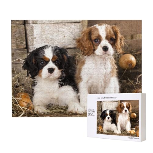 Kleine Welpen des Cavalier King Charles Spaniel,500 Teile Holzpuzzle Familienspiel Puzzles für Erwachsene Teenager Heimdekoration Kleine Welpen des Cavalier King Charles Spaniel,500 Teile Holzpuzzle Familienspiel Puzzles für Erwachsene Teenager Heimdekoration von EgoMed