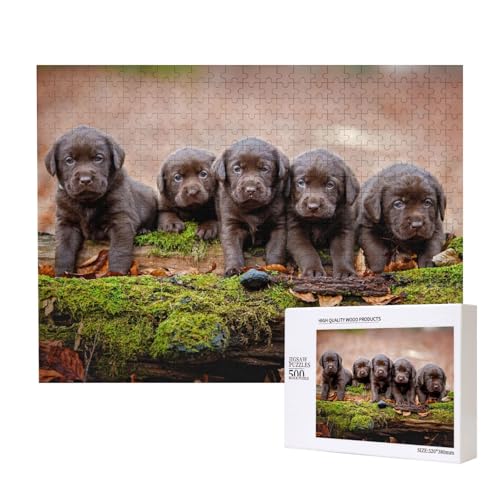 Labrador Welpen Braun Kleine Welpen Familie,500 Teile Holzpuzzle Familienspiel Puzzles für Erwachsene Teenager Heimdekoration Labrador Welpen Braun Kleine Welpen Familie,500 Teile Holzpuzzle Familienspiel Puzzles für Erwachsene Teenager Heimdekoration von EgoMed