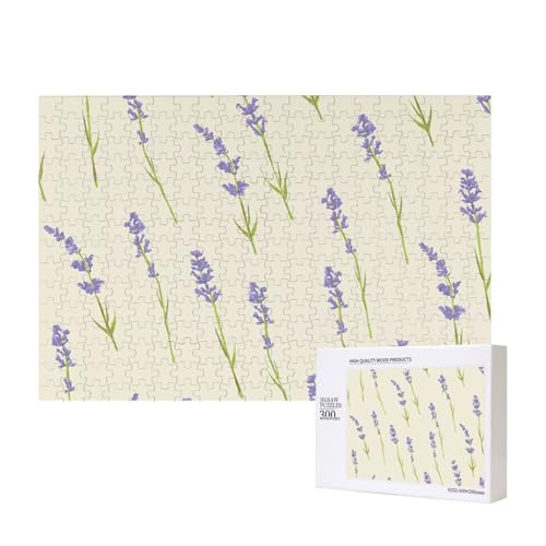 Lavendel Klein,300 Teile Holzpuzzle Familienspiel Puzzles für Erwachsene Teenager Heimdekoration Lavendel Klein,300 Teile Holzpuzzle Familienspiel Puzzles für Erwachsene Teenager Heimdekoration von EgoMed