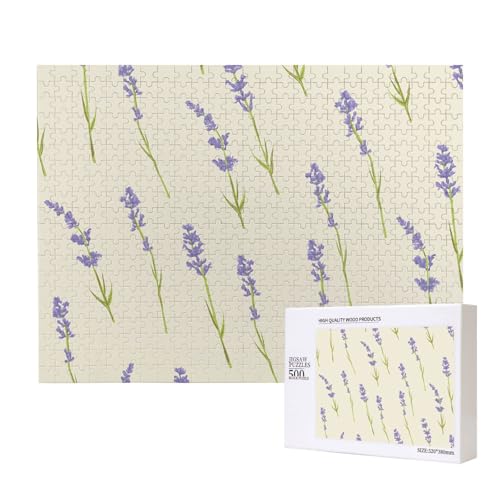 Lavendel Klein,500 Teile Holzpuzzle Familienspiel Puzzles für Erwachsene Teenager Heimdekoration Lavendel Klein,500 Teile Holzpuzzle Familienspiel Puzzles für Erwachsene Teenager Heimdekoration von EgoMed