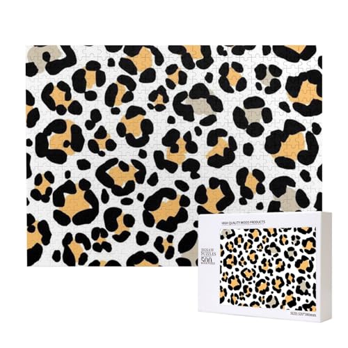 Leoparden-Stein-Tierdruck-Safari,500 Teile Holzpuzzle Familienspiel Puzzles für Erwachsene Teenager Heimdekoration Leoparden-Stein-Tierdruck-Safari,500 Teile Holzpuzzle Familienspiel Puzzles für Erwachsene Teenager Heimdekoration von EgoMed