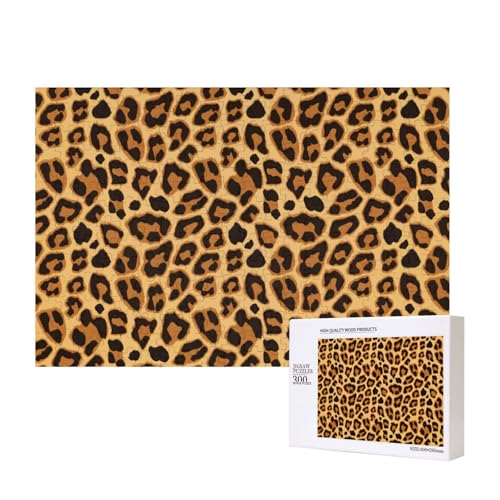 Leoparden-Tierdruckhaut,300 Teile Holzpuzzle Familienspiel Puzzles für Erwachsene Teenager Heimdekoration Leoparden-Tierdruckhaut,300 Teile Holzpuzzle Familienspiel Puzzles für Erwachsene Teenager Heimdekoration von EgoMed
