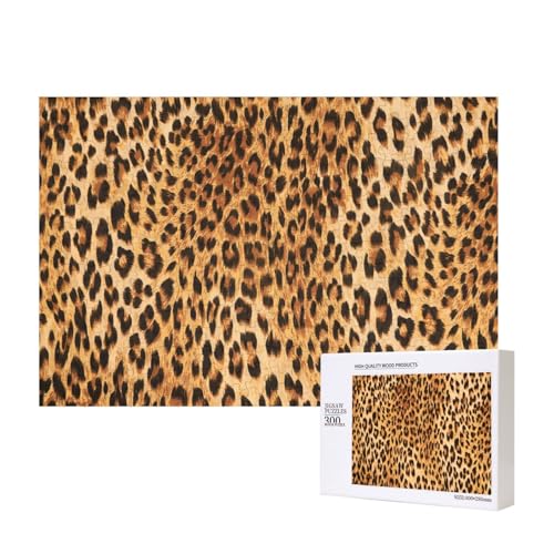 Leopardenmuster,300 Teile Holzpuzzle Familienspiel Puzzles für Erwachsene Teenager Heimdekoration Leopardenmuster,300 Teile Holzpuzzle Familienspiel Puzzles für Erwachsene Teenager Heimdekoration von EgoMed