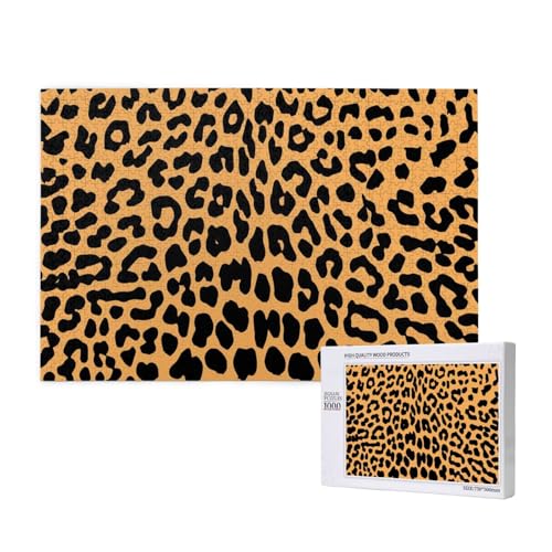 Leopardenmuster Bedruckt,1000 Teile Holzpuzzle Familienspiel Puzzles für Erwachsene Teenager Heimdekoration Leopardenmuster Bedruckt,1000 Teile Holzpuzzle Familienspiel Puzzles für Erwachsene Teenager Heimdekoration von EgoMed