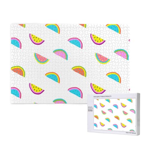 Lustige farbige Wassermelone,1000 Teile Holzpuzzle Familienspiel Puzzles für Erwachsene Teenager Heimdekoration Lustige farbige Wassermelone,1000 Teile Holzpuzzle Familienspiel Puzzles für Erwachsene Teenager Heimdekoration von EgoMed
