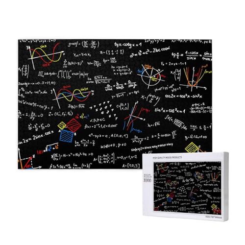 Mathematische Gleichungen, mathematische Formeln,1000 Teile Holzpuzzle Familienspiel Puzzles für Erwachsene Teenager Heimdekoration Mathematische Gleichungen, mathematische Formeln,1000 Teile Holzpuzzle Familienspiel Puzzles für Erwachsene Teenager Heimdekoration von EgoMed