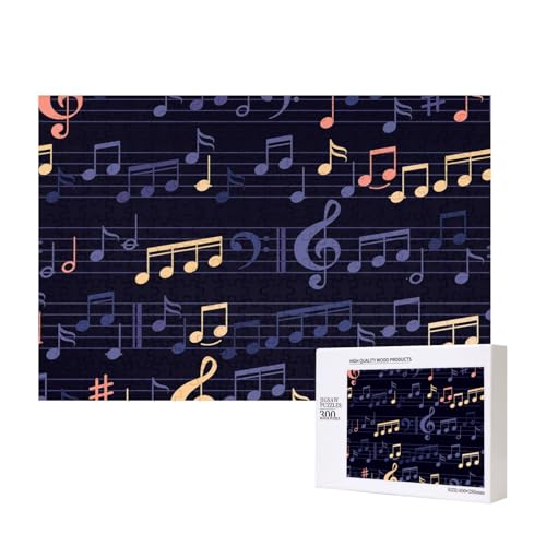 Musik-Nahtloses-Muster,300 Teile Holzpuzzle Familienspiel Puzzles für Erwachsene Teenager Heimdekoration Musik-Nahtloses-Muster,300 Teile Holzpuzzle Familienspiel Puzzles für Erwachsene Teenager Heimdekoration von EgoMed