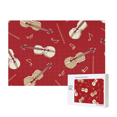 Musik Violine Rote Note,300 Teile Holzpuzzle Familienspiel Puzzles für Erwachsene Teenager Heimdekoration Musik Violine Rote Note,300 Teile Holzpuzzle Familienspiel Puzzles für Erwachsene Teenager Heimdekoration von EgoMed