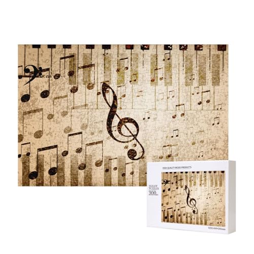 Musiknoten Klavier,300 Teile Holzpuzzle Familienspiel Puzzles für Erwachsene Teenager Heimdekoration Musiknoten Klavier,300 Teile Holzpuzzle Familienspiel Puzzles für Erwachsene Teenager Heimdekoration von EgoMed