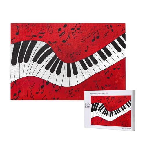 Musiknoten-Klavierdruck,1000 Teile Holzpuzzle Familienspiel Puzzles für Erwachsene Teenager Heimdekoration Musiknoten-Klavierdruck,1000 Teile Holzpuzzle Familienspiel Puzzles für Erwachsene Teenager Heimdekoration von EgoMed