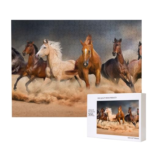 Pferderennen,500 Teile Holzpuzzle Familienspiel Puzzles für Erwachsene Teenager Heimdekoration Pferderennen,500 Teile Holzpuzzle Familienspiel Puzzles für Erwachsene Teenager Heimdekoration von EgoMed