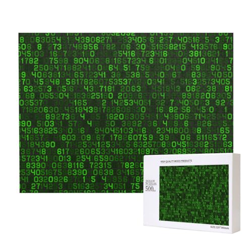 Programmierer, Grün, Dezimal, Computercode,500 Teile Holzpuzzle Familienspiel Puzzles für Erwachsene Teenager Heimdekoration Programmierer, Grün, Dezimal, Computercode,500 Teile Holzpuzzle Familienspiel Puzzles für Erwachsene Teenager Heimdekoration von EgoMed