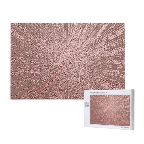 Roségold Pink,1000 Teile Holzpuzzle Familienspiel Puzzles für Erwachsene Teenager Heimdekoration Roségold Pink,1000 Teile Holzpuzzle Familienspiel Puzzles für Erwachsene Teenager Heimdekoration von EgoMed