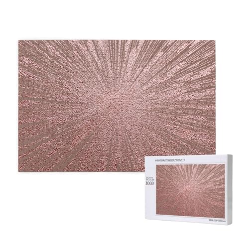 Roségold Pink Bedruckt,1000 Teile Holzpuzzle Familienspiel Puzzles für Erwachsene Teenager Heimdekoration Roségold Pink Bedruckt,1000 Teile Holzpuzzle Familienspiel Puzzles für Erwachsene Teenager Heimdekoration von EgoMed