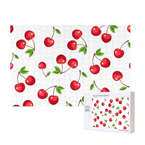 Rote Kirschbeeren,300 Teile Holzpuzzle Familienspiel Puzzles für Erwachsene Teenager Heimdekoration Rote Kirschbeeren,300 Teile Holzpuzzle Familienspiel Puzzles für Erwachsene Teenager Heimdekoration von EgoMed