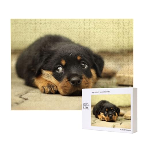 Rottweiler Hunde Süße Hunde Welpen Haustiere Klein,500 Teile Holzpuzzle Familienspiel Puzzles für Erwachsene Teenager Heimdekoration Rottweiler Hunde Süße Hunde Welpen Haustiere Klein,500 Teile Holzpuzzle Familienspiel Puzzles für Erwachsene Teenager Heimdekoration von EgoMed