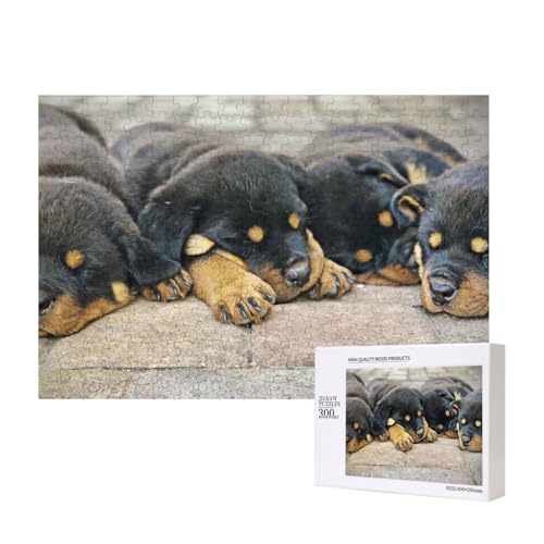 Rottweiler schlafende Hunde Haustiere Welpen klein,300 Teile Holzpuzzle Familienspiel Puzzles für Erwachsene Teenager Heimdekoration Rottweiler schlafende Hunde Haustiere Welpen klein,300 Teile Holzpuzzle Familienspiel Puzzles für Erwachsene Teenager Heimdekoration von EgoMed
