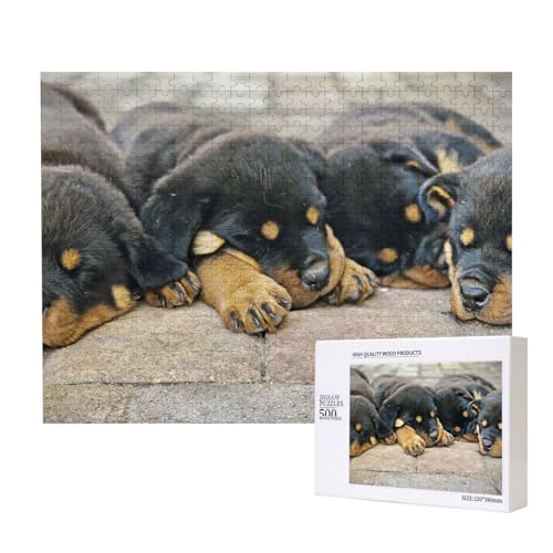 Rottweiler schlafende Hunde Haustiere Welpen klein,500 Teile Holzpuzzle Familienspiel Puzzles für Erwachsene Teenager Heimdekoration Rottweiler schlafende Hunde Haustiere Welpen klein,500 Teile Holzpuzzle Familienspiel Puzzles für Erwachsene Teenager Heimdekoration von EgoMed