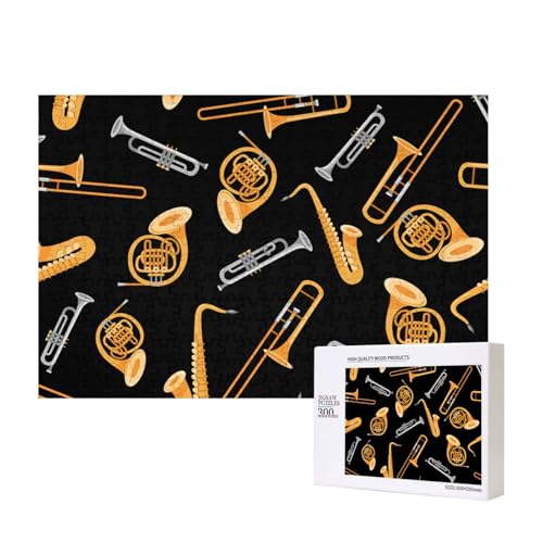 Saxophon Posaune Liebhaber Musik,300 Teile Holzpuzzle Familienspiel Puzzles für Erwachsene Teenager Heimdekoration Saxophon Posaune Liebhaber Musik,300 Teile Holzpuzzle Familienspiel Puzzles für Erwachsene Teenager Heimdekoration von EgoMed