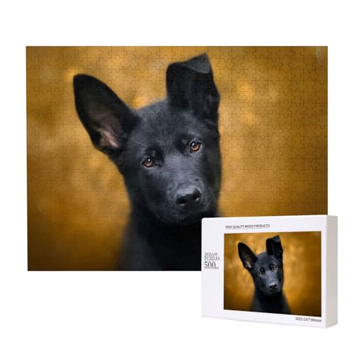 Schwarzer Deutscher Schäferhund Bedruckt,500 Teile Holzpuzzle Familienspiel Puzzles für Erwachsene Teenager Heimdekoration Schwarzer Deutscher Schäferhund Bedruckt,500 Teile Holzpuzzle Familienspiel Puzzles für Erwachsene Teenager Heimdekoration von EgoMed