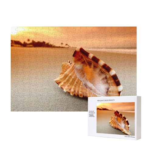 Sonnenuntergang über dem Meer die Muschelmuschel,300 Teile Holzpuzzle Familienspiel Puzzles für Erwachsene Teenager Heimdekoration Sonnenuntergang über dem Meer die Muschelmuschel,300 Teile Holzpuzzle Familienspiel Puzzles für Erwachsene Teenager Heimdekoration von EgoMed