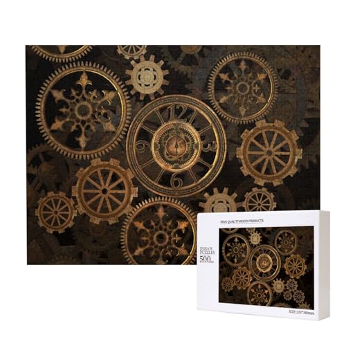 Steampunk-Vintage-Ausrüstung,500 Teile Holzpuzzle Familienspiel Puzzles für Erwachsene Teenager Heimdekoration Steampunk-Vintage-Ausrüstung,500 Teile Holzpuzzle Familienspiel Puzzles für Erwachsene Teenager Heimdekoration von EgoMed