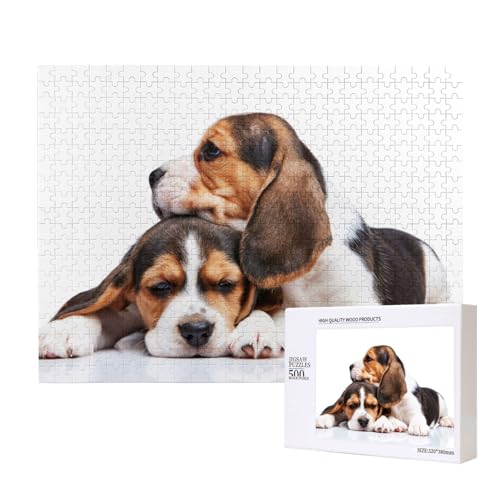 Süße Haustiere Beagle Welpen Hunde,500 Teile Holzpuzzle Familienspiel Puzzles für Erwachsene Teenager Heimdekoration Süße Haustiere Beagle Welpen Hunde,500 Teile Holzpuzzle Familienspiel Puzzles für Erwachsene Teenager Heimdekoration von EgoMed