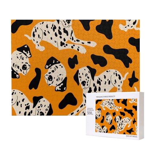 Süßer Dalmatiner Hund,500 Teile Holzpuzzle Familienspiel Puzzles für Erwachsene Teenager Heimdekoration Süßer Dalmatiner Hund,500 Teile Holzpuzzle Familienspiel Puzzles für Erwachsene Teenager Heimdekoration von EgoMed