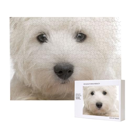 Süßer Westie-Welpe,500 Teile Holzpuzzle Familienspiel Puzzles für Erwachsene Teenager Heimdekoration Süßer Westie-Welpe,500 Teile Holzpuzzle Familienspiel Puzzles für Erwachsene Teenager Heimdekoration von EgoMed