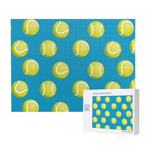 Tennisball Blau,500 Teile Holzpuzzle Familienspiel Puzzles für Erwachsene Teenager Heimdekoration Tennisball Blau,500 Teile Holzpuzzle Familienspiel Puzzles für Erwachsene Teenager Heimdekoration von EgoMed