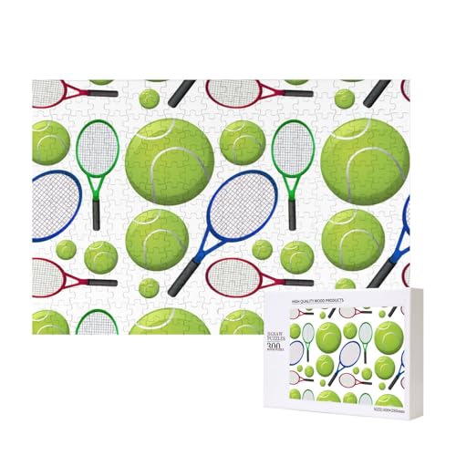 Tennisschläger und Bälle,300 Teile Holzpuzzle Familienspiel Puzzles für Erwachsene Teenager Heimdekoration Tennisschläger und Bälle,300 Teile Holzpuzzle Familienspiel Puzzles für Erwachsene Teenager Heimdekoration von EgoMed
