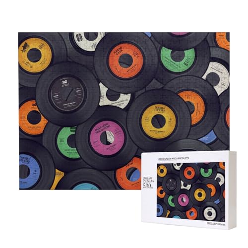 Vinyl-Schallplatten Musikalbum,500 Teile Holzpuzzle Familienspiel Puzzles für Erwachsene Teenager Heimdekoration Vinyl-Schallplatten Musikalbum,500 Teile Holzpuzzle Familienspiel Puzzles für Erwachsene Teenager Heimdekoration von EgoMed
