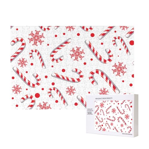Weihnachtsrote Zuckerstange,300 Teile Holzpuzzle Familienspiel Puzzles für Erwachsene Teenager Heimdekoration Weihnachtsrote Zuckerstange,300 Teile Holzpuzzle Familienspiel Puzzles für Erwachsene Teenager Heimdekoration von EgoMed