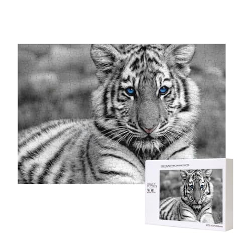 Weißes Tigermuster,300 Teile Holzpuzzle Familienspiel Puzzles für Erwachsene Teenager Heimdekoration Weißes Tigermuster,300 Teile Holzpuzzle Familienspiel Puzzles für Erwachsene Teenager Heimdekoration von EgoMed