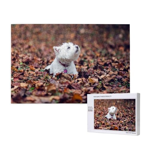 Westie Bokeh West Highland White Terrier Hunde,1000 Teile Holzpuzzle Familienspiel Puzzles für Erwachsene Teenager Heimdekoration Westie Bokeh West Highland White Terrier Hunde,1000 Teile Holzpuzzle Familienspiel Puzzles für Erwachsene Teenager Heimdekoration von EgoMed