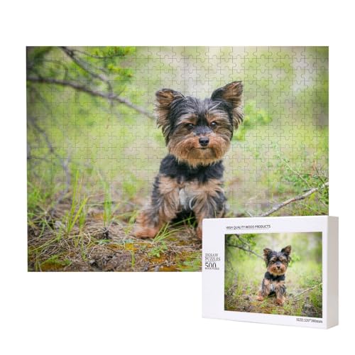 Yorkshire Terrier, Kleiner Welpe, Haustiere, Hunde,500 Teile Holzpuzzle Familienspiel Puzzles für Erwachsene Teenager Heimdekoration Yorkshire Terrier, Kleiner Welpe, Haustiere, Hunde,500 Teile Holzpuzzle Familienspiel Puzzles für Erwachsene Teenager Heimdekoration von EgoMed