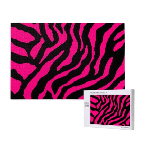 Zebra Tiger Leopard Rosa,1000 Teile Holzpuzzle Familienspiel Puzzles für Erwachsene Teenager Heimdekoration Zebra Tiger Leopard Rosa,1000 Teile Holzpuzzle Familienspiel Puzzles für Erwachsene Teenager Heimdekoration von EgoMed