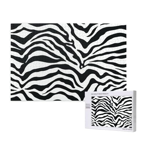 Zebras Druck,1000 Teile Holzpuzzle Familienspiel Puzzles für Erwachsene Teenager Heimdekoration Zebras Druck,1000 Teile Holzpuzzle Familienspiel Puzzles für Erwachsene Teenager Heimdekoration von EgoMed