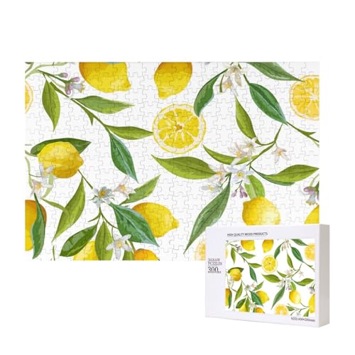 Zitrone, Frucht, Blumen,300 Teile Holzpuzzle Familienspiel Puzzles für Erwachsene Teenager Heimdekoration Zitrone, Frucht, Blumen,300 Teile Holzpuzzle Familienspiel Puzzles für Erwachsene Teenager Heimdekoration von EgoMed