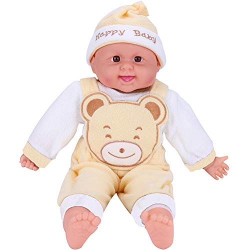 Egujiwa 50 cm Simulation Baby Puppe Realistische Neugeborene Puppe Entzückende Baby Puppe Baby Größe Kuscheliges Baby Spielzeug (A) von Egujiwa