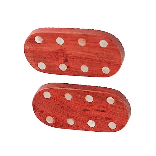 Egujiwa Fidget Slider, Rotes Sandelholz, Stressabbau, Graviertes Fingerspitzen-Fidget-Slider-Spielzeug für das Büro (Unbegrenzte Wasserwellen) von Egujiwa