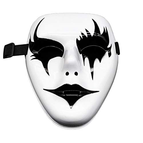 Egujiwa Halloween Horror Clown Masken Kunststoff Maskerade Party Maske Gruselige Clowns Karneval Maske (Wie gezeigt) von Egujiwa
