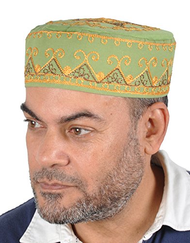 Egypt Bazar Traditionelle Arabische Kopfbedeckung - Araber - Karnevalskostüm/Farbe: grün von Egypt Bazar