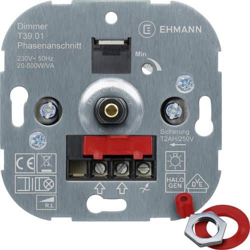 Ehmann 3900x0100 Unterputz Dimmer Geeignet für Leuchtmittel: Glühlampe, Halogenlampe von Ehmann