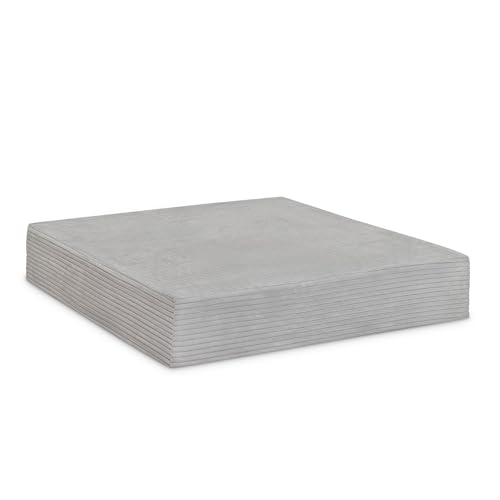 Ehrenkind® Hüpfpolster 80 x 80 x 15 cm aus hochwertigem Cord | Made in Germany Hüpfmatratze für Kinder ab 3 Jahre bis 40 kg | Sprungpolster Grau von Ehrenkind