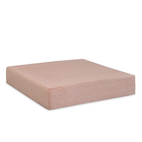 Ehrenkind® Hüpfpolster 80 x 80 x 15 cm aus hochwertigem Cord | Made in Germany Hüpfmatratze für Kinder ab 3 Jahre bis 40 kg | Sprungpolster Rosé von Ehrenkind
