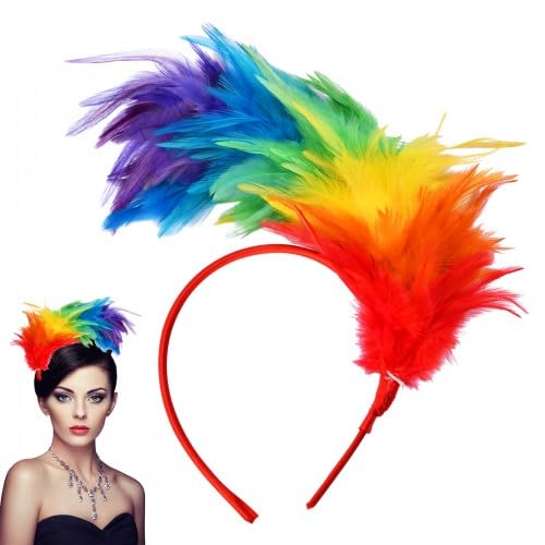 Ehuihuan Kopfschmuck, Regenbogen Haarschmuck Festliche BüHnenauftritte, KarnevalszubehöR, Regenbogen-StirnbäNder Ehuihuan Kopfschmuck, Regenbogen Haarschmuck Festliche BüHnenauftritte, KarnevalszubehöR, Regenbogen-StirnbäNder von Ehuihuan